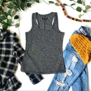 Rag & Bone Charcoal Gray Racer Back Tank Top